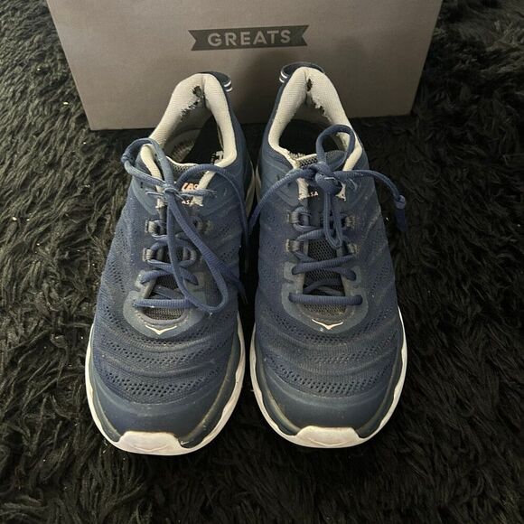 HOKA one one akasa blue lace up shoes sneakers women’s 9.5 - Picture 9 of 10